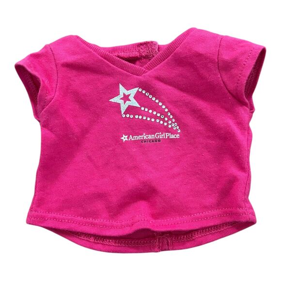 American Girl Place Chicago Pink Doll T-Shirt - Picture 2 of 4